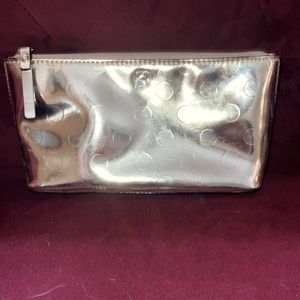 NWOT Kate Spade gold polka dot cosmetic bag